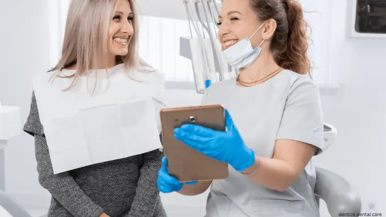 Professional teeth scaling treatment at Dentick Dental Care in BTM Layout.