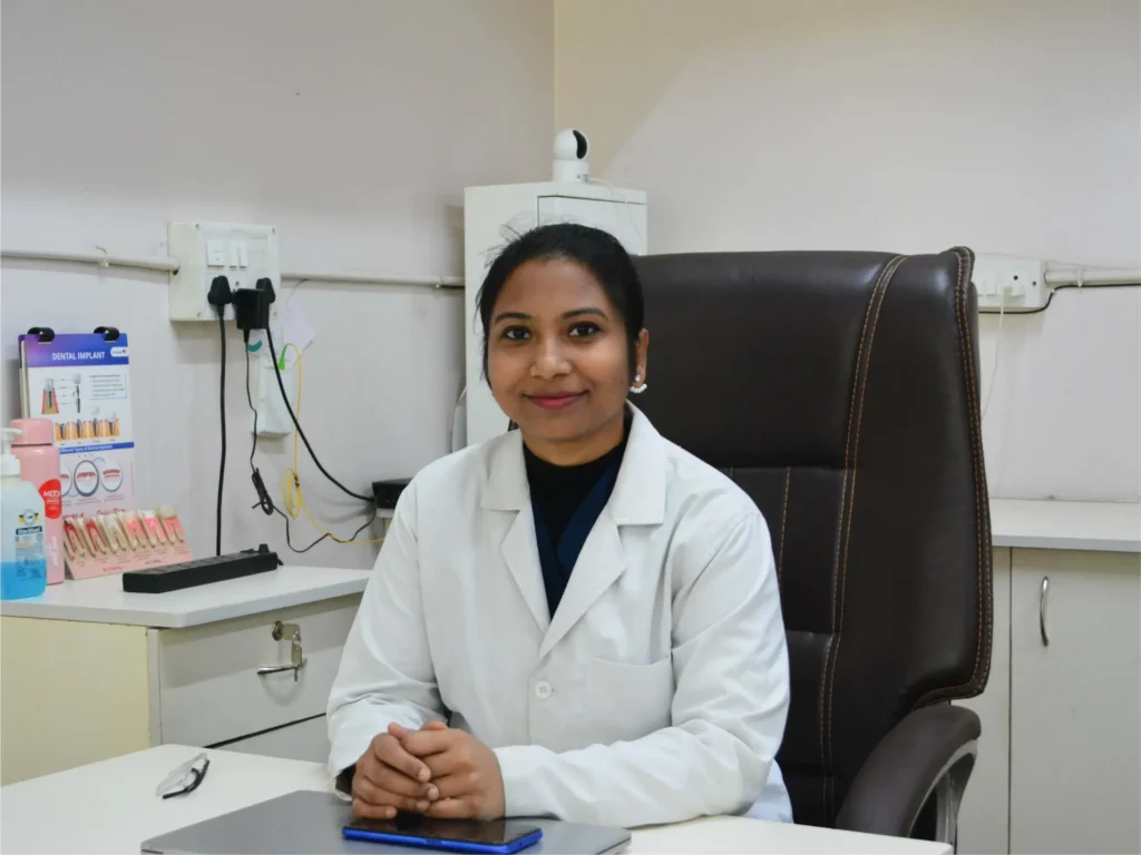 Dr. V. Divyashree, Chief Dental Surgeon and Implantologist at Dentick Dental Care, Bengaluru